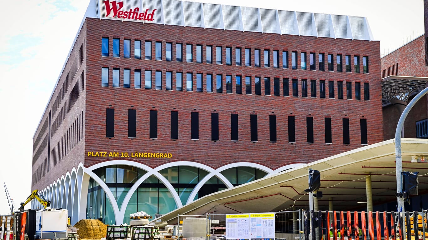 Das im Bau befindliche Westfield Hamburg-Überseequartier in der Hafencity: In diesem Jahr wird das Einkaufszentrum nicht mehr eröffnen.