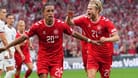 Yussuf Poulsen feiert seinen Siegtreffer: Dänemark ist in der Nations League auf Kurs.