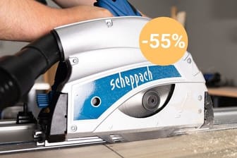 Preisrekord beim Discounter: Die Tauchsäge PL55 von Scheppach ergattern Sie im Aldi-Onlineshop zum neuen Rekord-Tiefpreis.