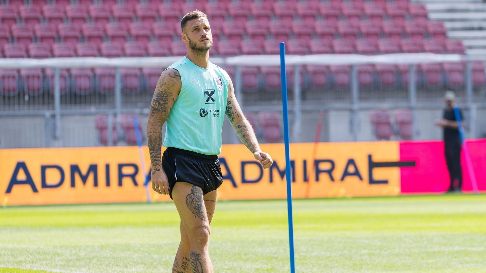 Marko Arnautovic während dem Training für das Nations-League-Spiel Österreich gegen Slowenien im Wörthersee-Stadion in Klagenfurt.