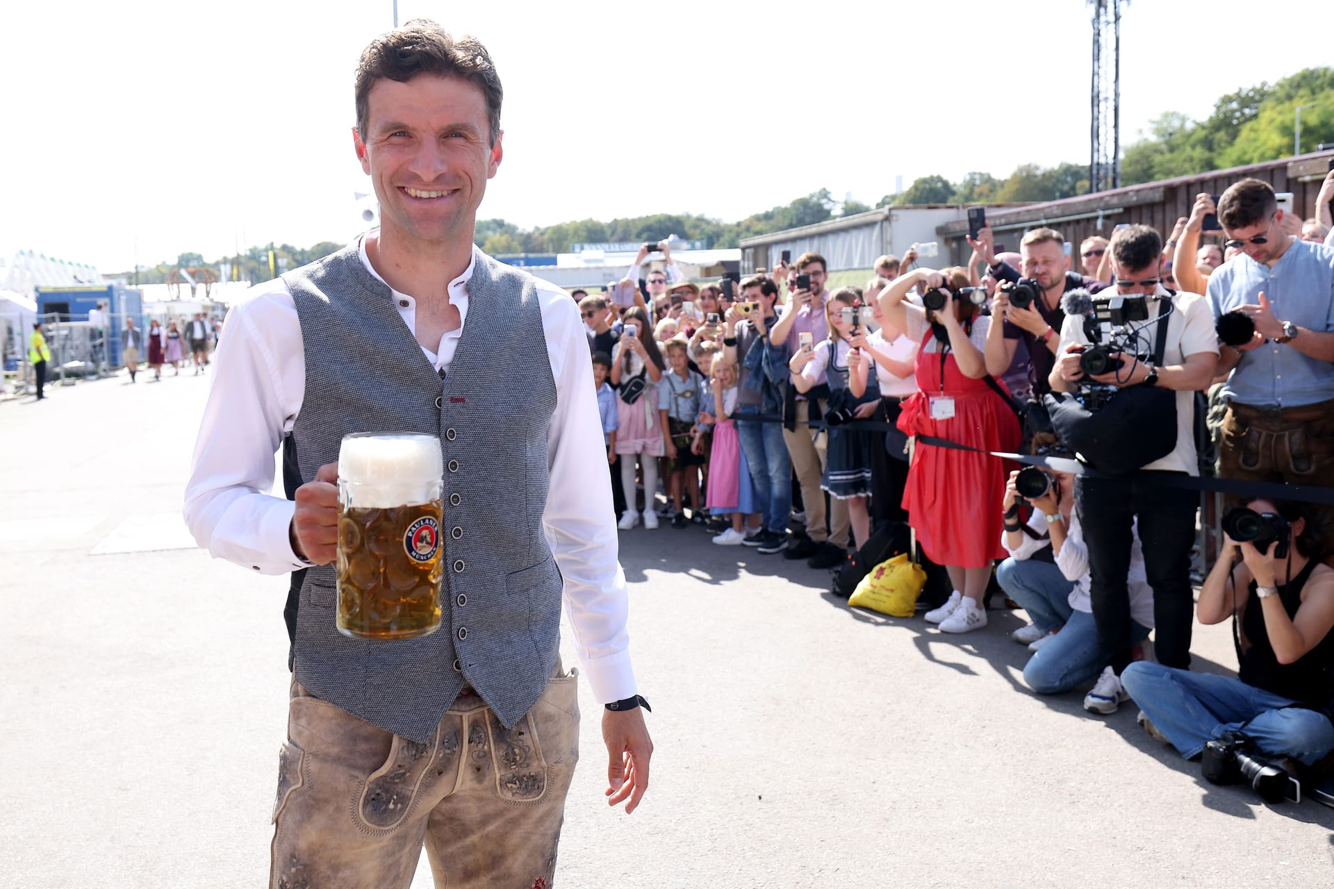 Thomas Müller auf dem Oktoberfest 2024.