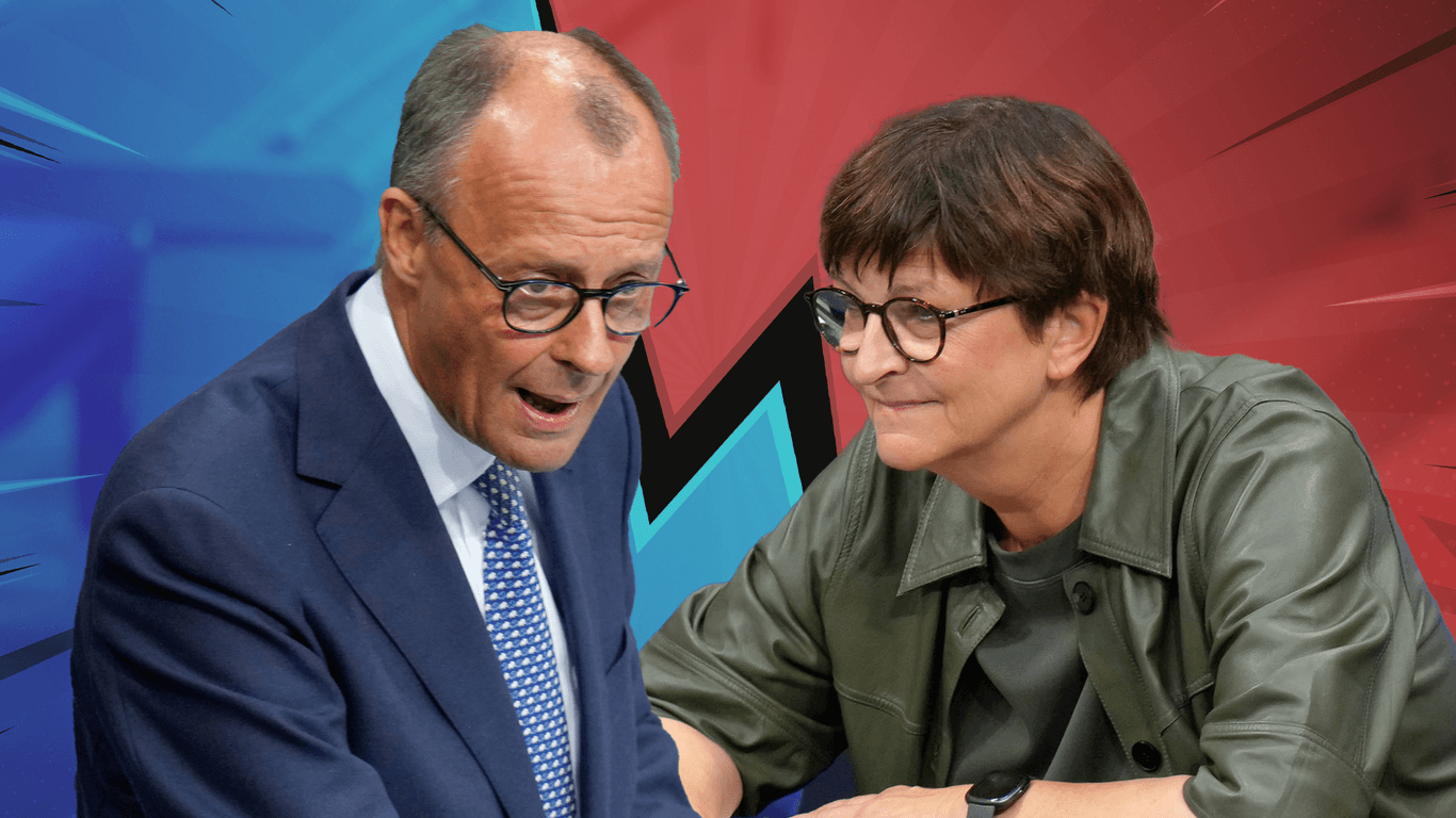 Friedrich Merz und Saskia Esken lieferten sich einen Schlagabtausch.