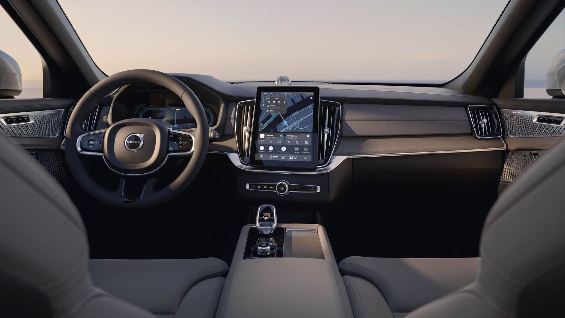 Aufgehübscht: Das Cockpit des großen Volvo-SUVs.