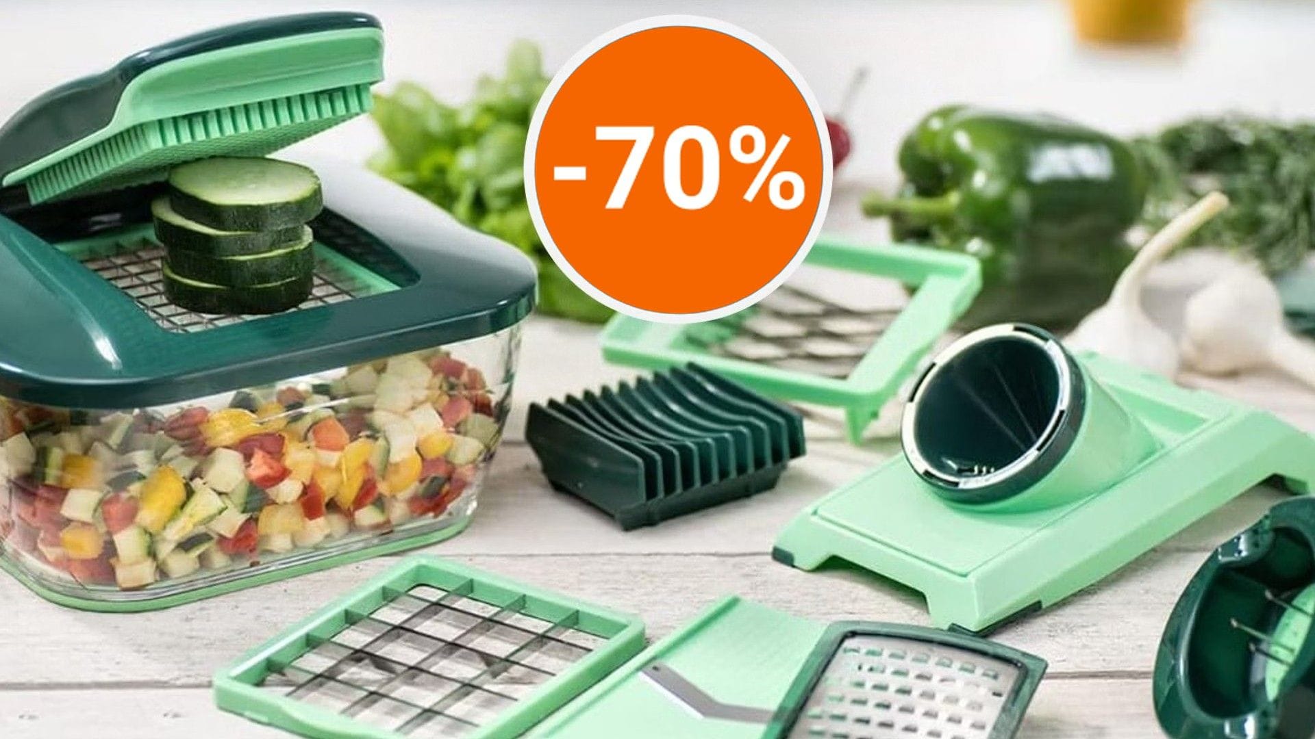 Genius Nicer Dicer zum Tiefpreis: Der beliebte Gemüseschneider ist beim Discounter heute stark reduziert.