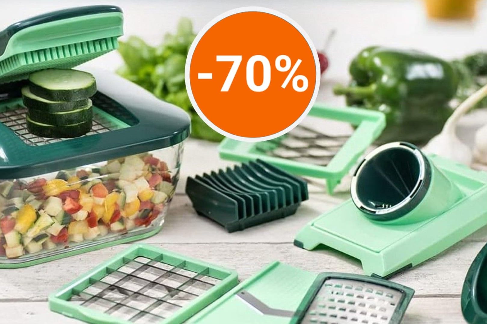 Genius Nicer Dicer zum Tiefpreis: Der beliebte Gemüseschneider ist beim Discounter heute stark reduziert.