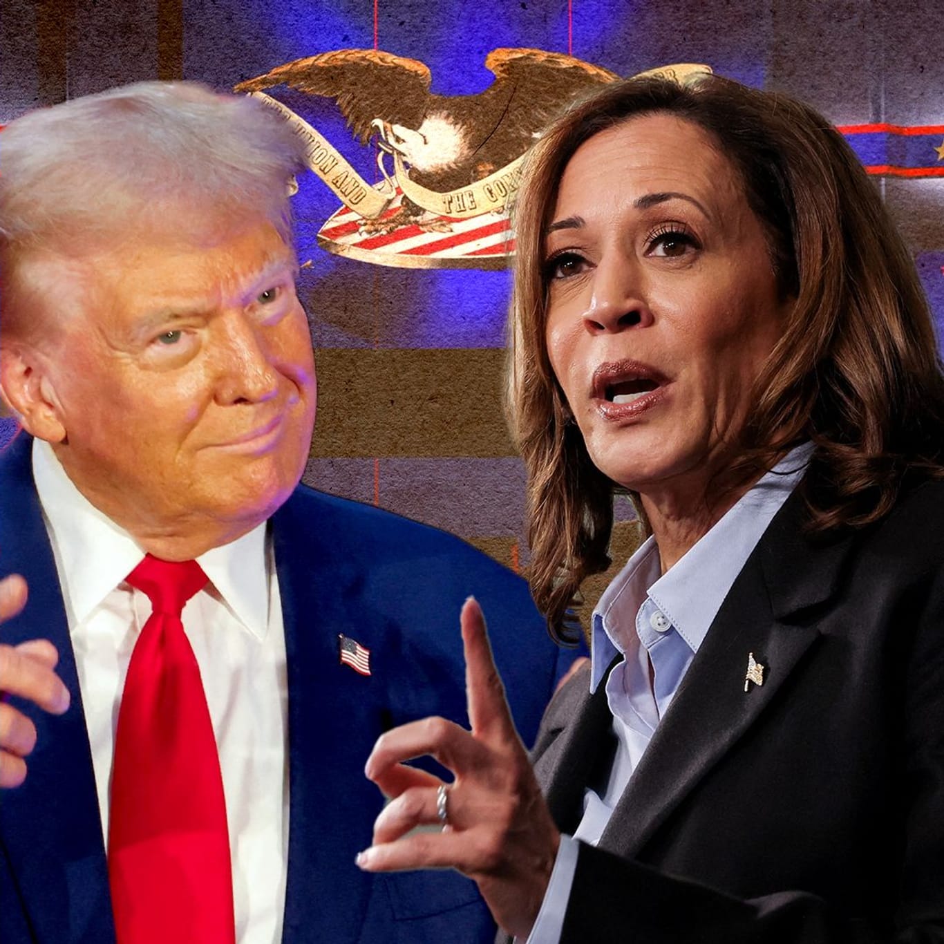 In einem leidenschaftlichen Rededuell schenkten sich Donald Trump und Kamala Harris nichts.