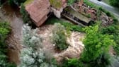 Dorf verschluckt: Hochwasser in Bayern.