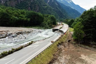 A13 in der Schweiz wieder hergestellt