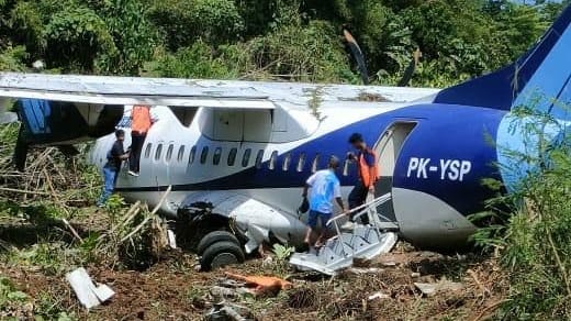 Das verunglückte Flugzeug der Fluggesellschaft Trigana Air.