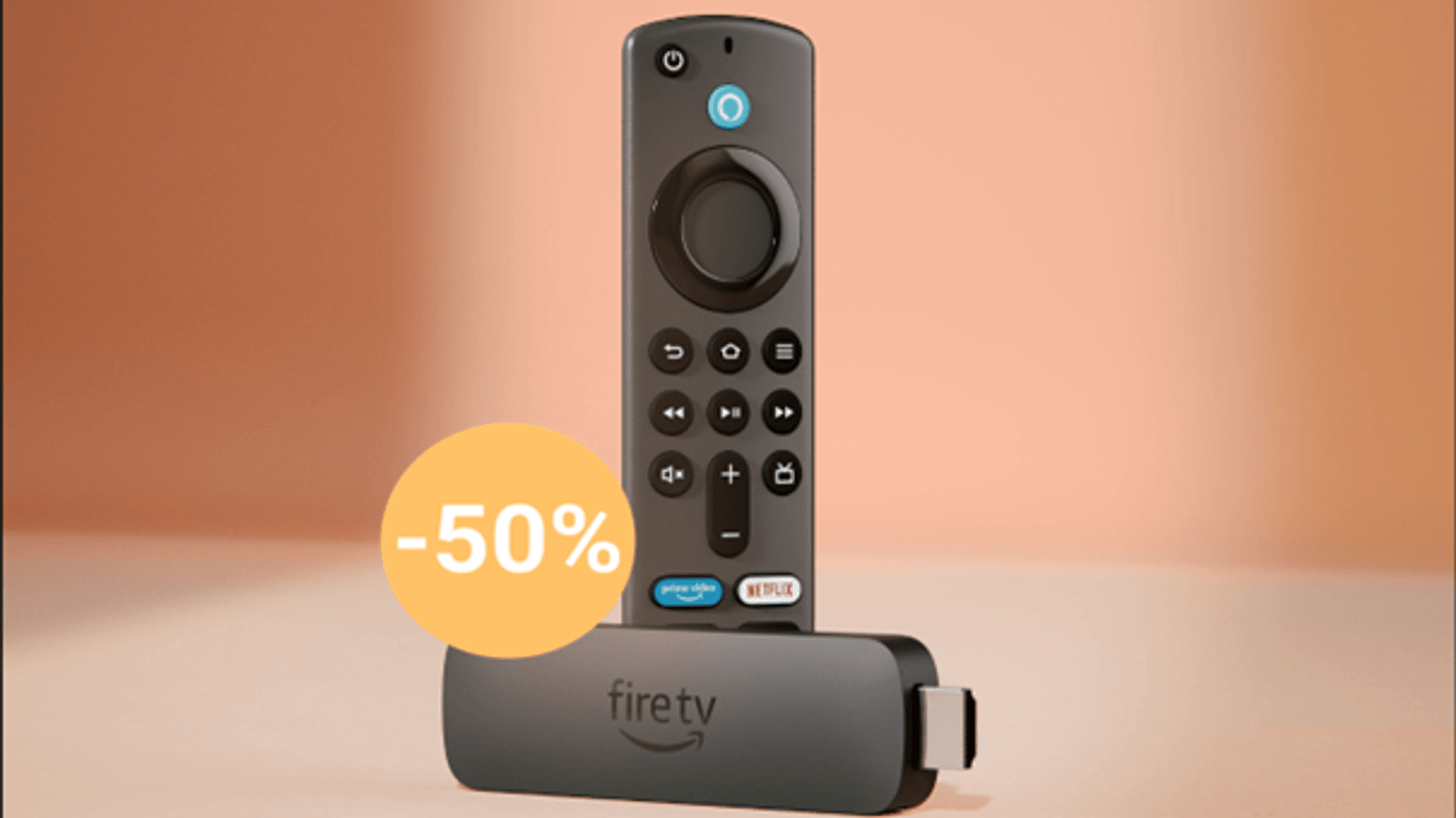 Holen Sie sich den Fire TV Stick 4K bei Amazon zum halben Preis.