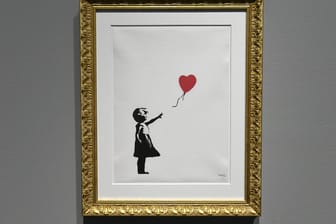 "Girl with Balloon" (Archivbild): Zwei Männer hatten das Gemälde gestohlen.