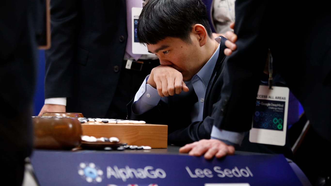 Lee Sedol gegen AlphaGo 2016: Die KI besiegte den Menschen.