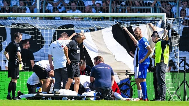 SV Elversberg’s Florian Le Joncour injured in Darmstadt match