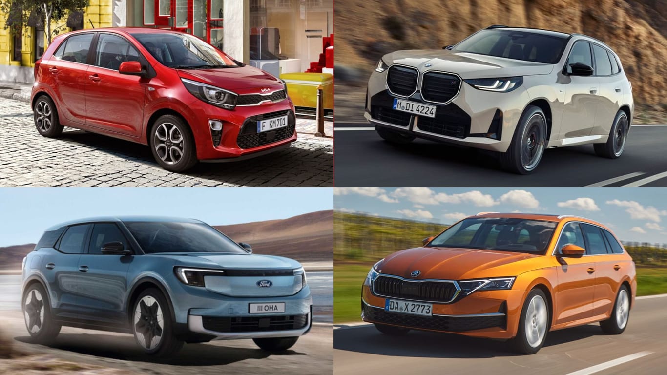 Wertanlagen auf vier Rädern: Der Kia Picanto, der BMW X3, der Ford Explorer und der Skoda Superb Combi halten ihren Wert am besten in ihrer Klasse.