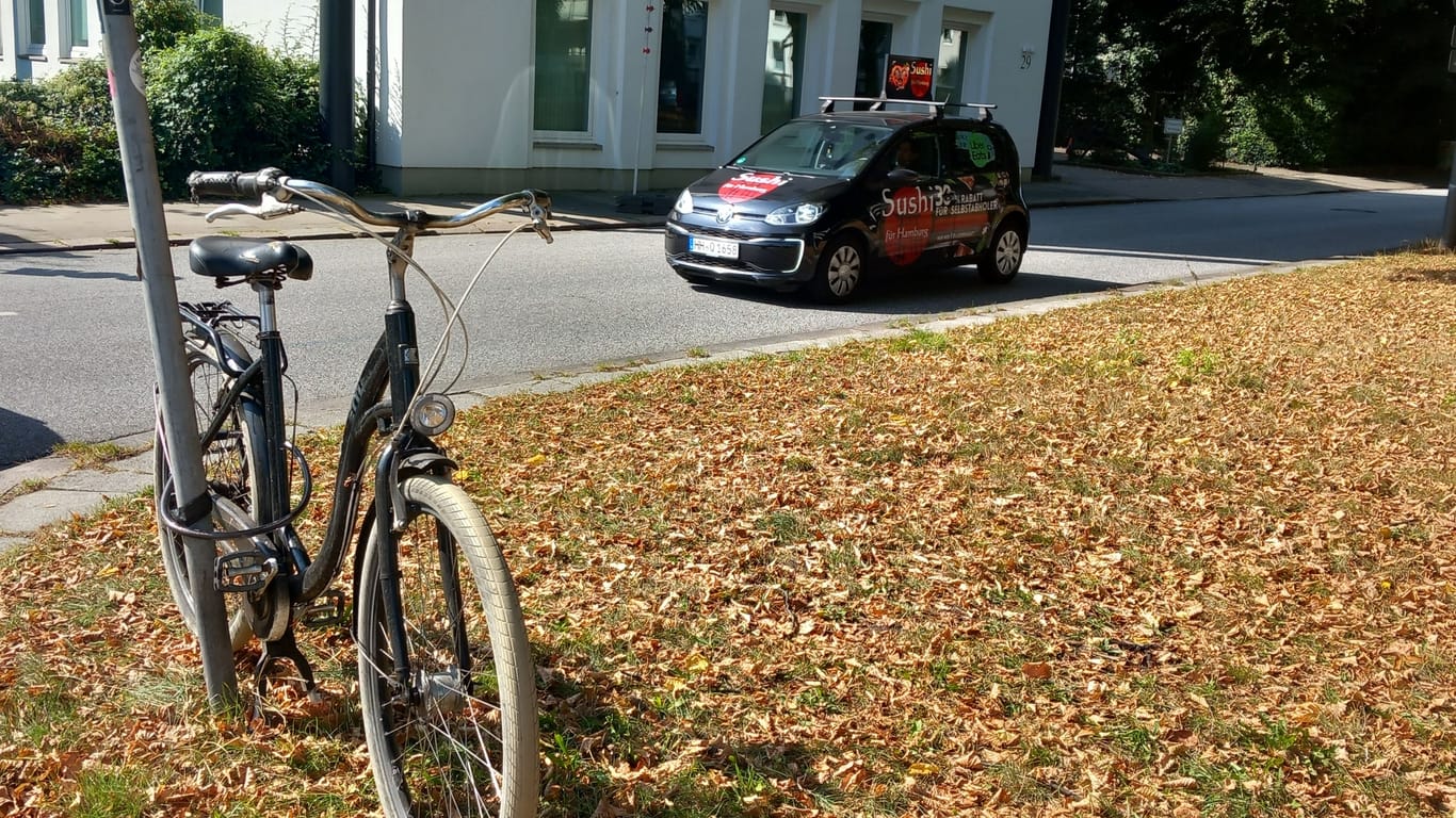 An der Palmaille in Altona fehlt jegliche Infrastruktur für Radfahrer: Die sollten dort am besten schieben.