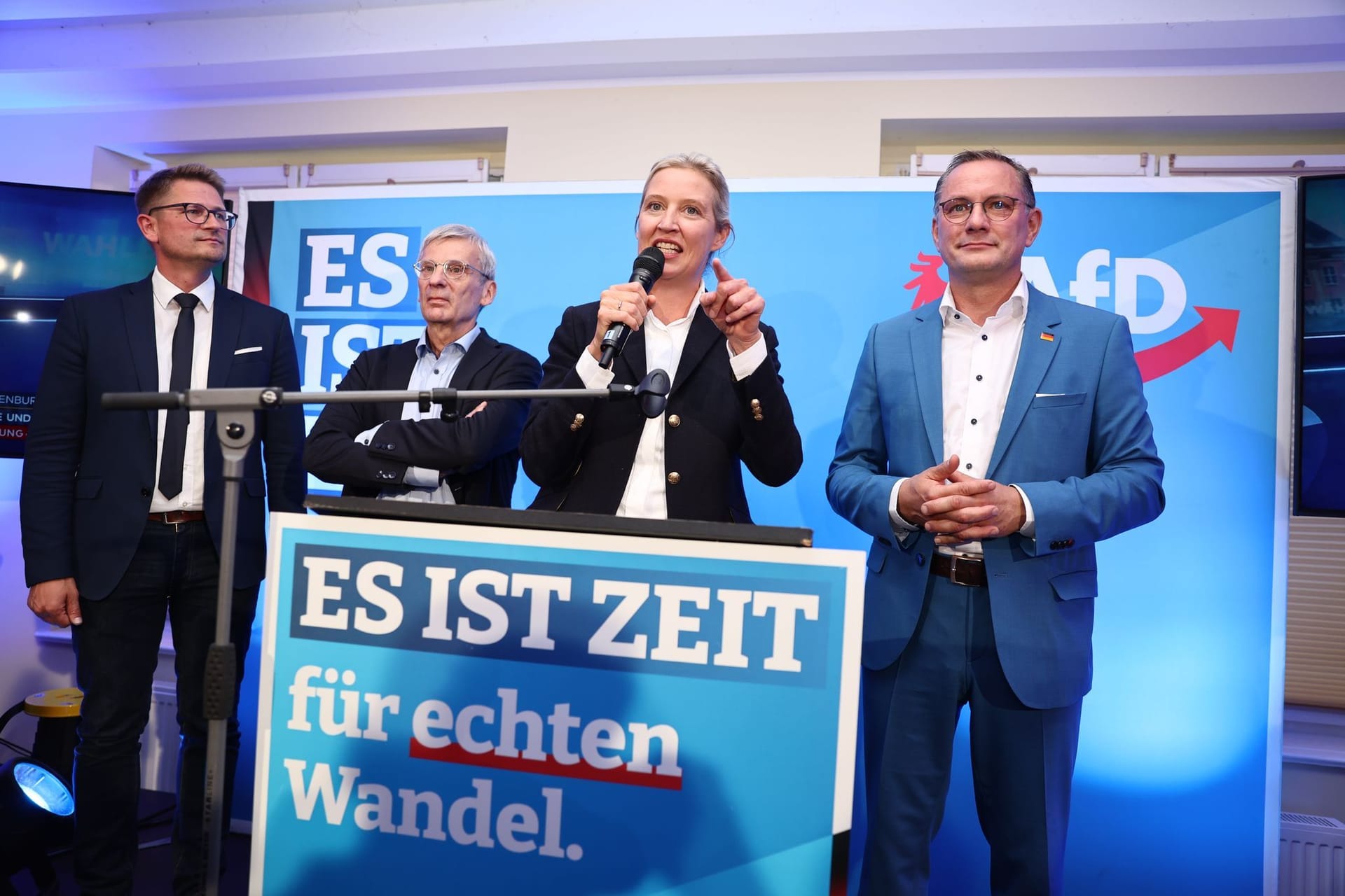 Landtagswahl in Brandenburg - Wahlparty AfD