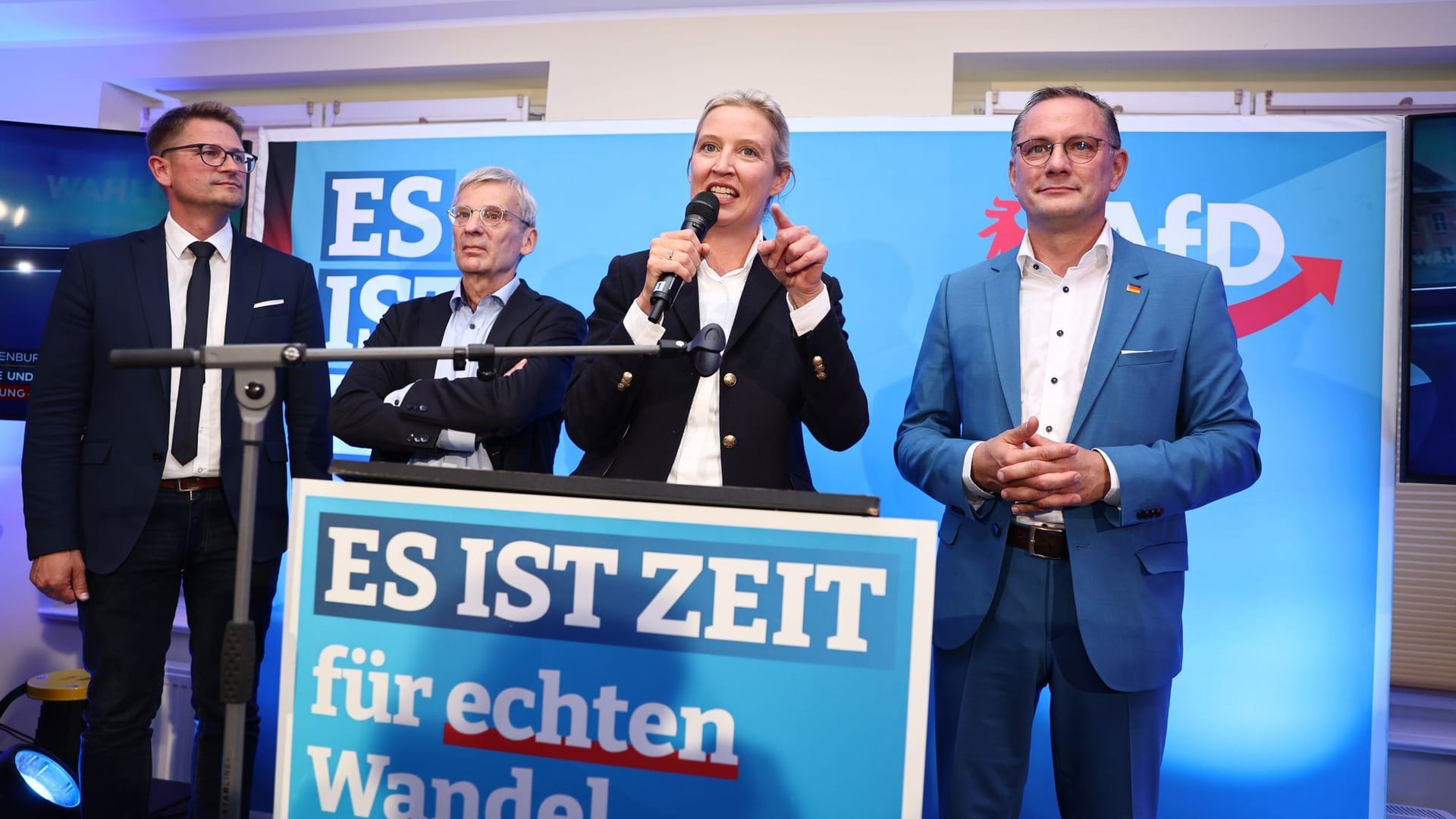 Landtagswahl in Brandenburg - Wahlparty AfD