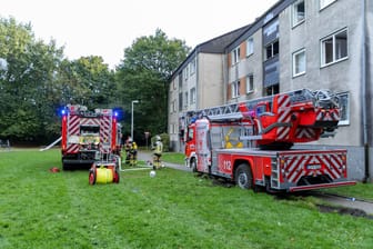 Feuerwehreinsatz in Essen: Bei dem Brand in Essen sind zahlreiche Personen verletzt worden, zwei Kinder schwebten in Lebensgefahr.