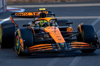 Unglückliches Qualifying: Lando Norris auf der Strecke in Baku.