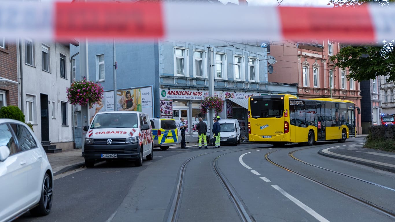 Auf der Katernberger Straße kommt es zu einem Gasaustritt.