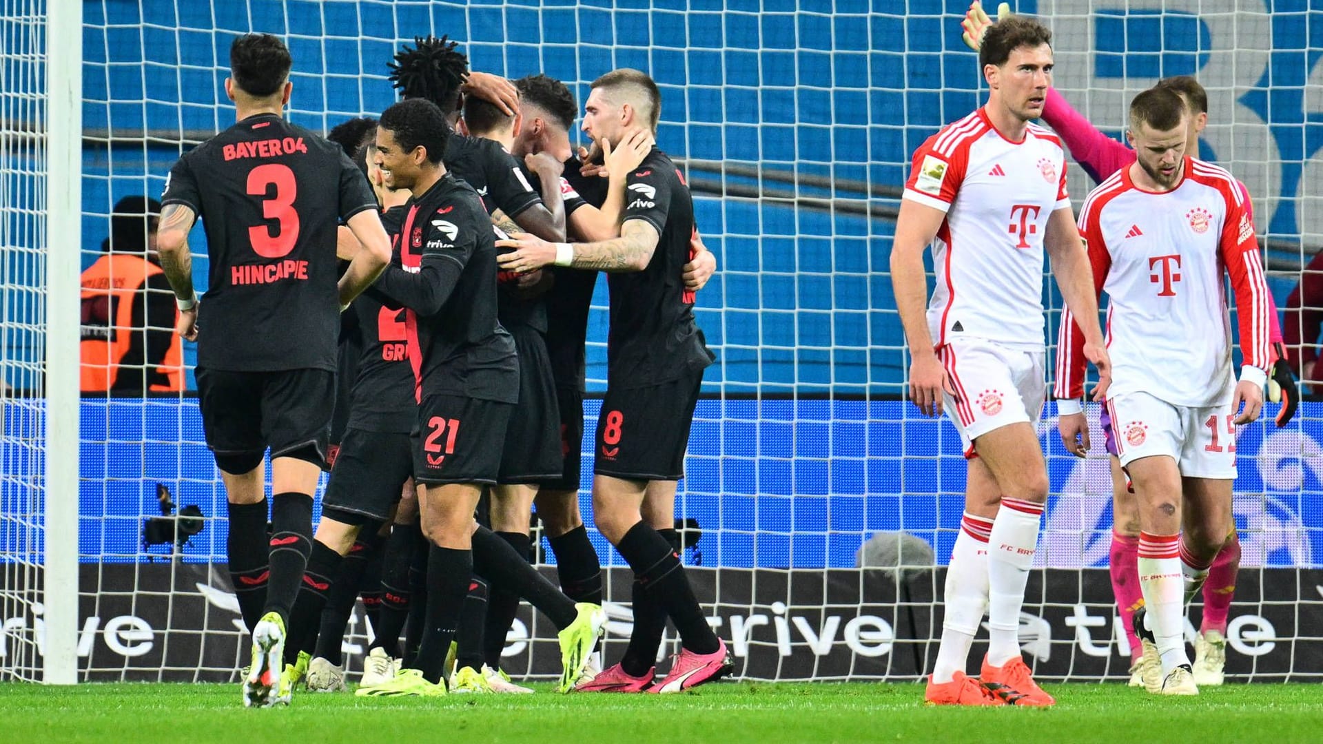 Klare Verhältnisse: In der Rückrunde der vergangenen Saison siegte Leverkusen 3:0 gegen die Bayern.