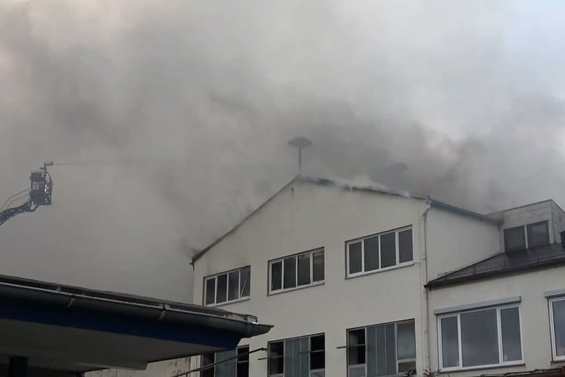 Kathastrophenfall wegen Firmenbrand: Ausnahmesituation in Wunsiedel.