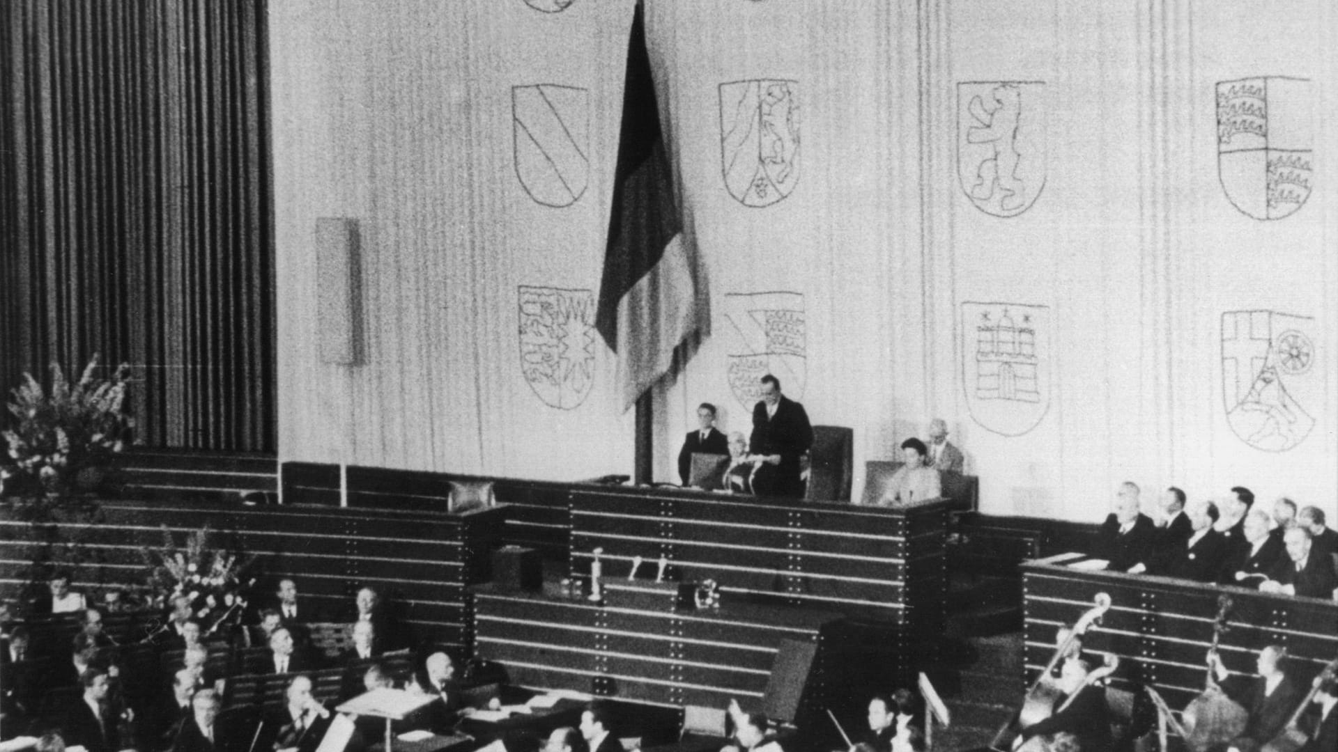 Konstituierende Sitzung des Bundestages 1949