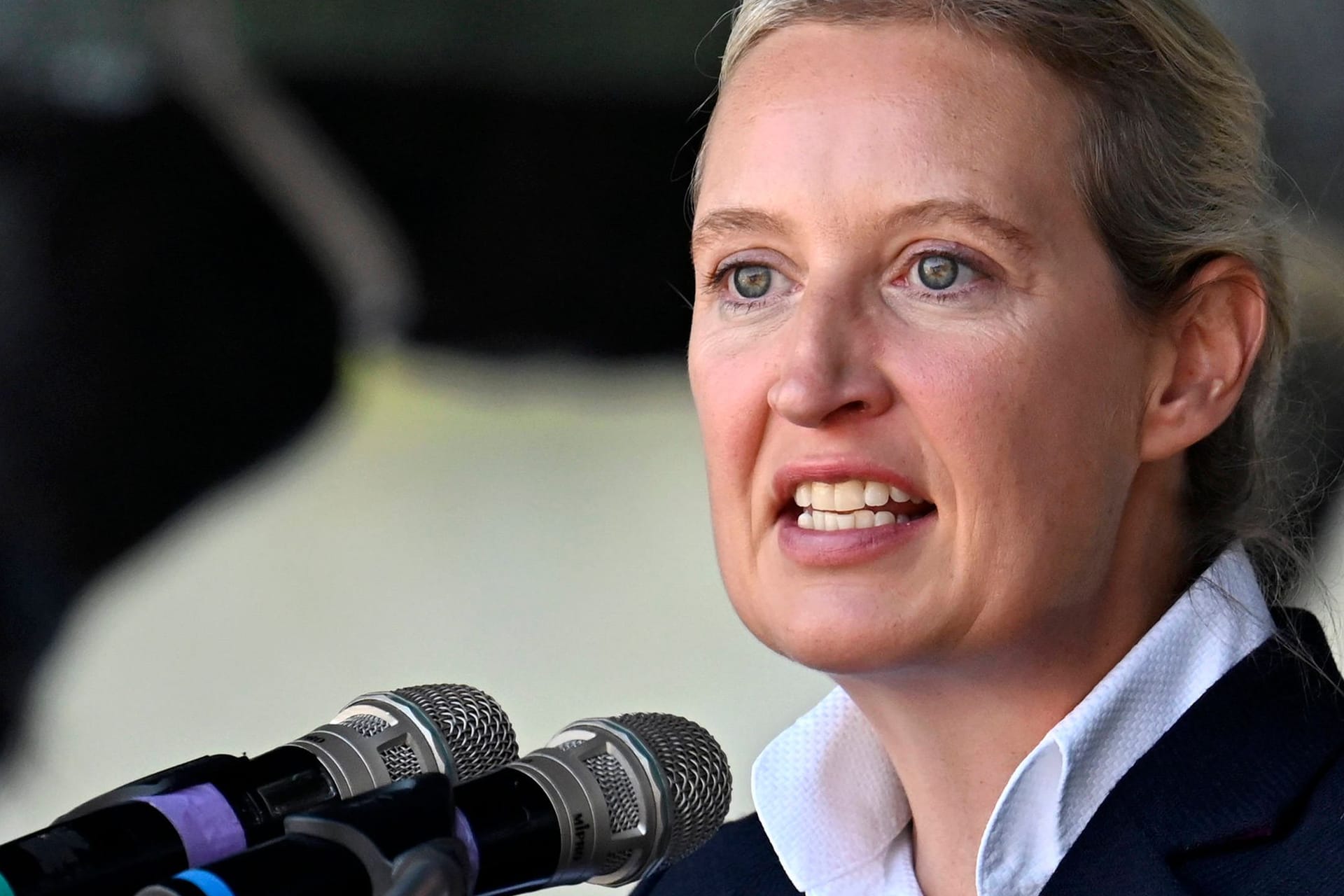 Weidel in Erfurt: Sie nahm zum ersten Mal am Thüringer Wahlkampf teil.