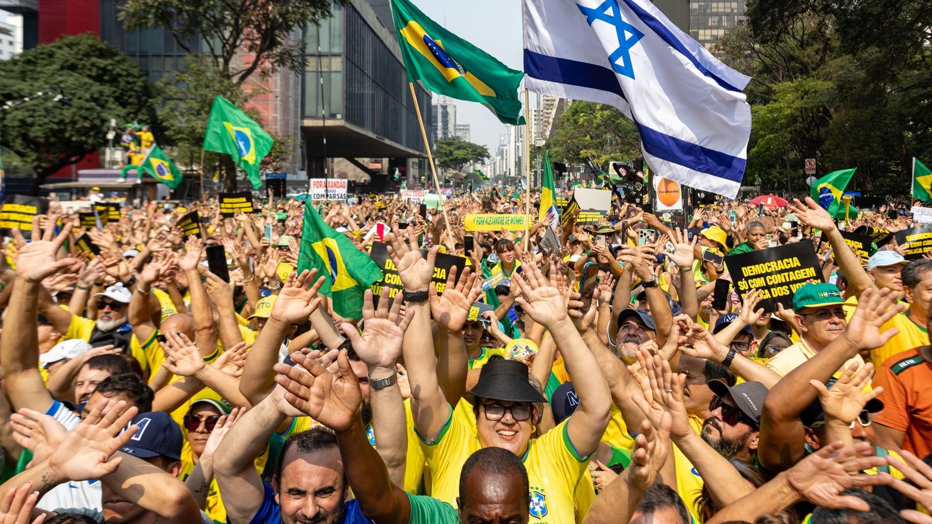 Demonstration in Brasilien