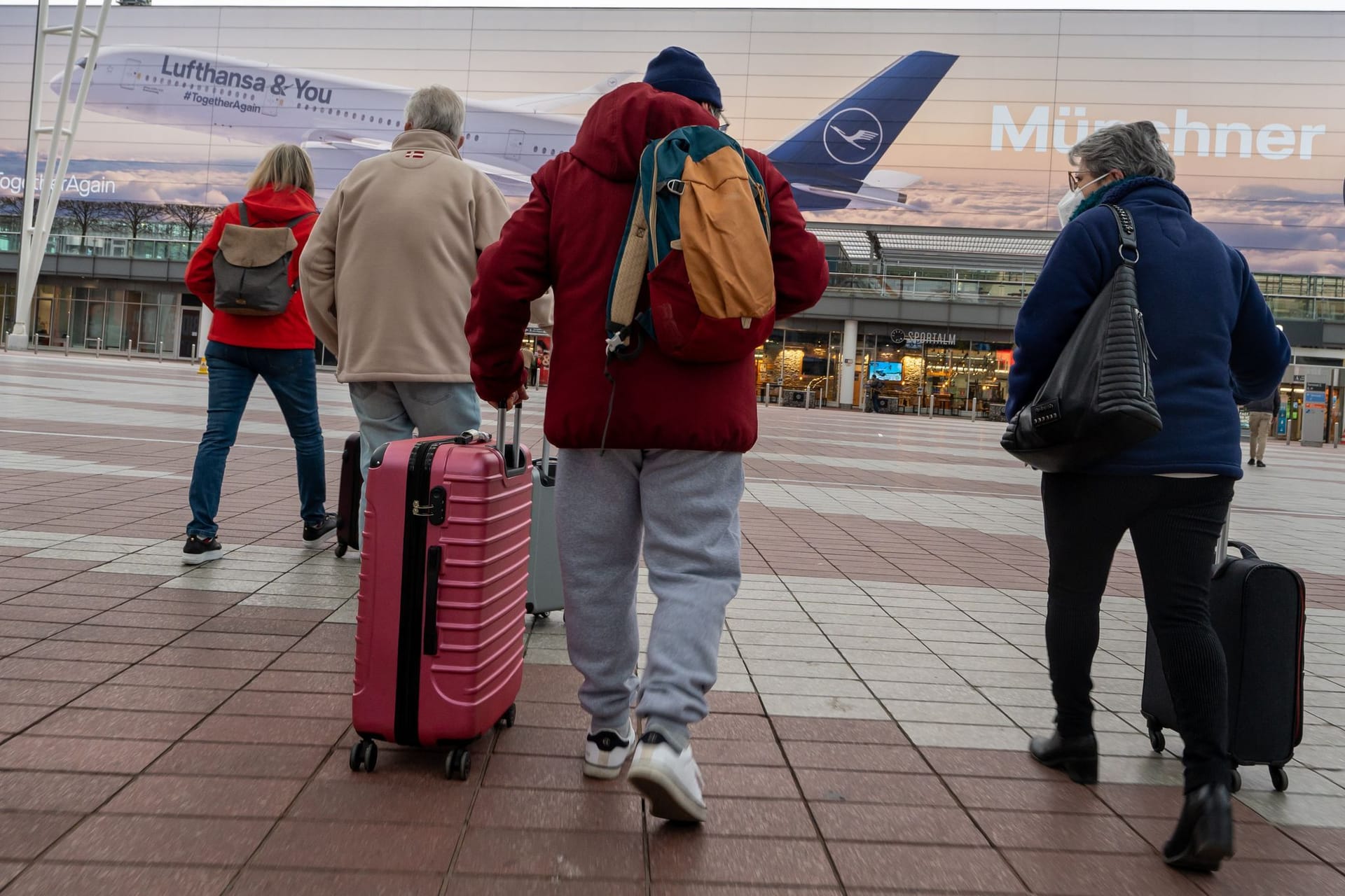 Osterreiseverkehr am Flughafen München