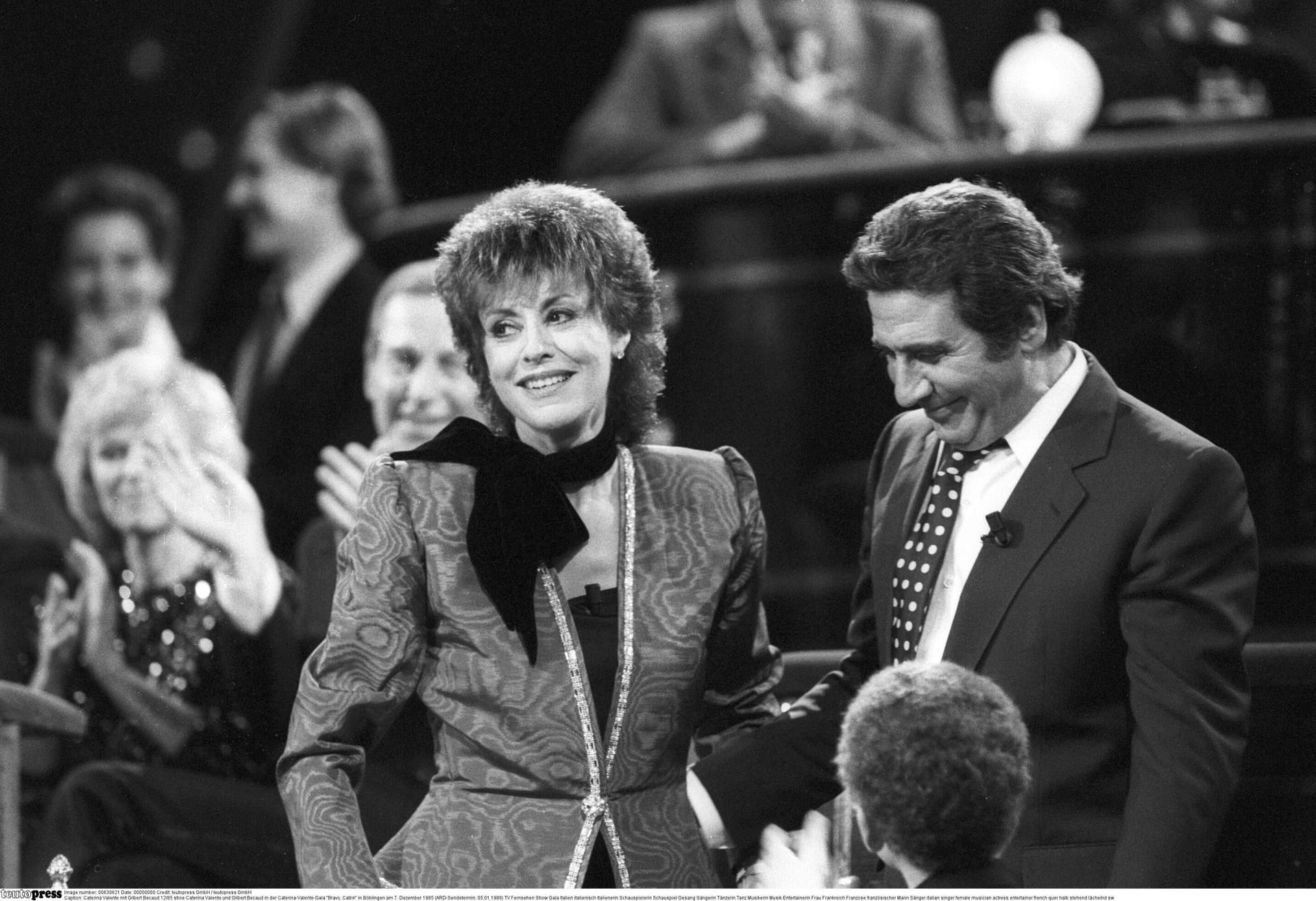 Caterina Valente mit Gilbert Bécaud im Jahr 1985