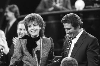 Caterina Valente mit Gilbert Bécaud im Jahr 1985