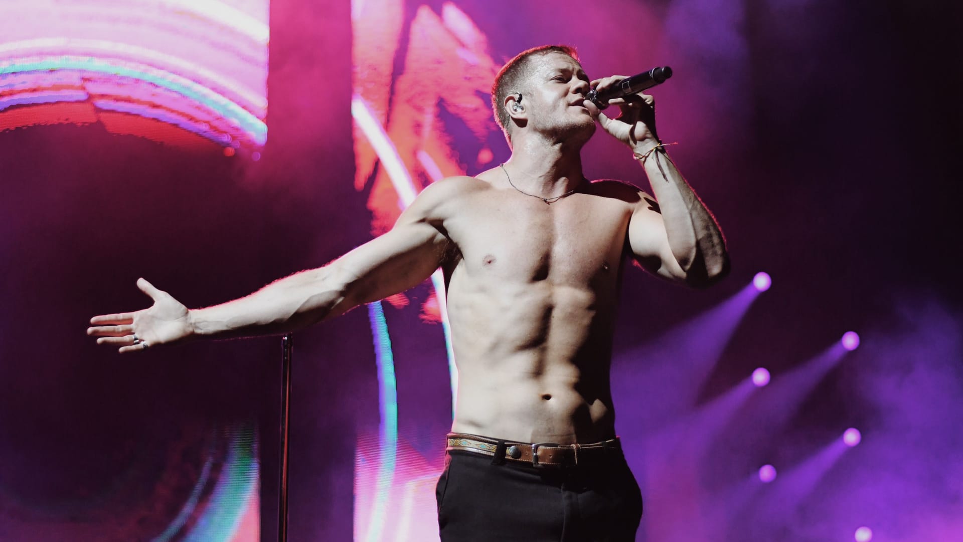 Imagine Dragons in concert at Madison Square Garden in New York