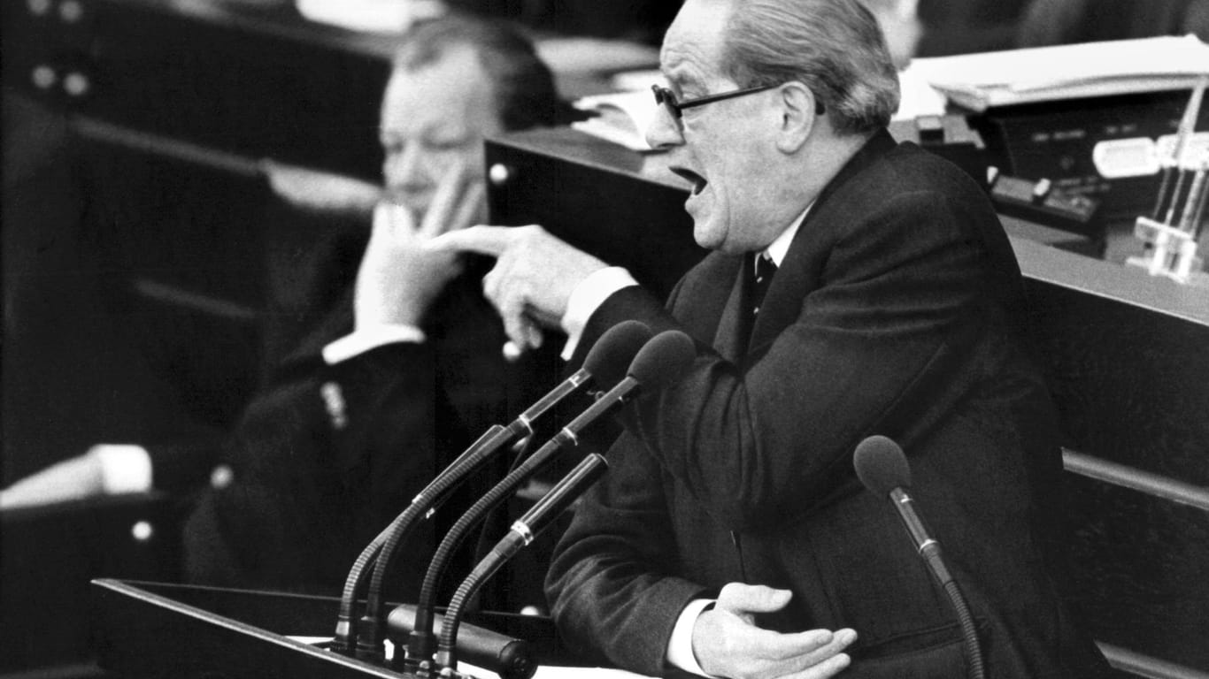 Herbert Wehner im Bundestag