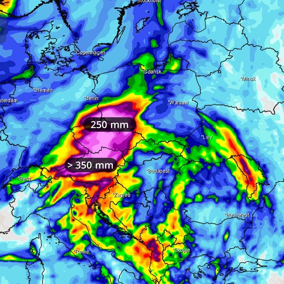 Regensumme bis Dienstag: So viel Niederschlag wird in den nächsten sieben Tagen erwartet.