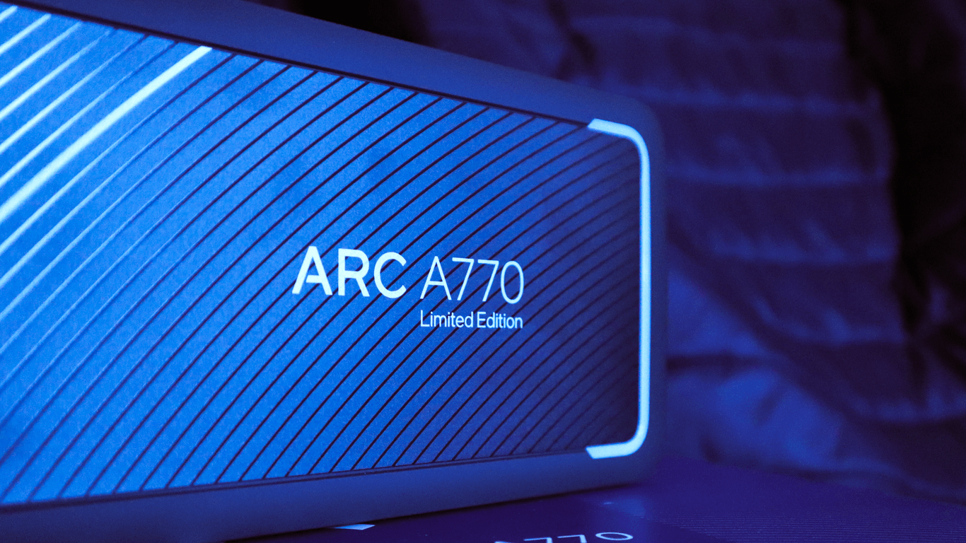 Seine Grafikkarte Arc A770 bietet Intel auch in einer Limited Edition an.