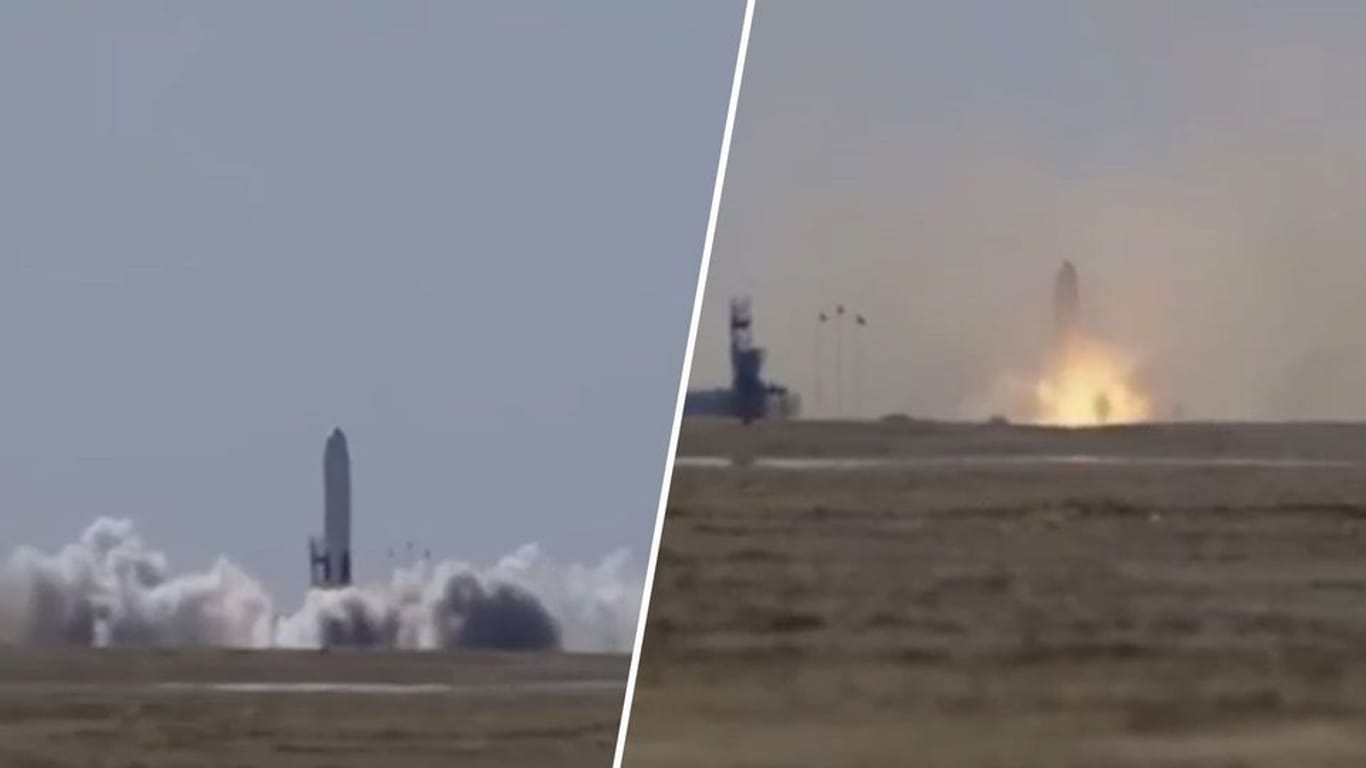 Chinesische Rakete explodiert bei Landung.