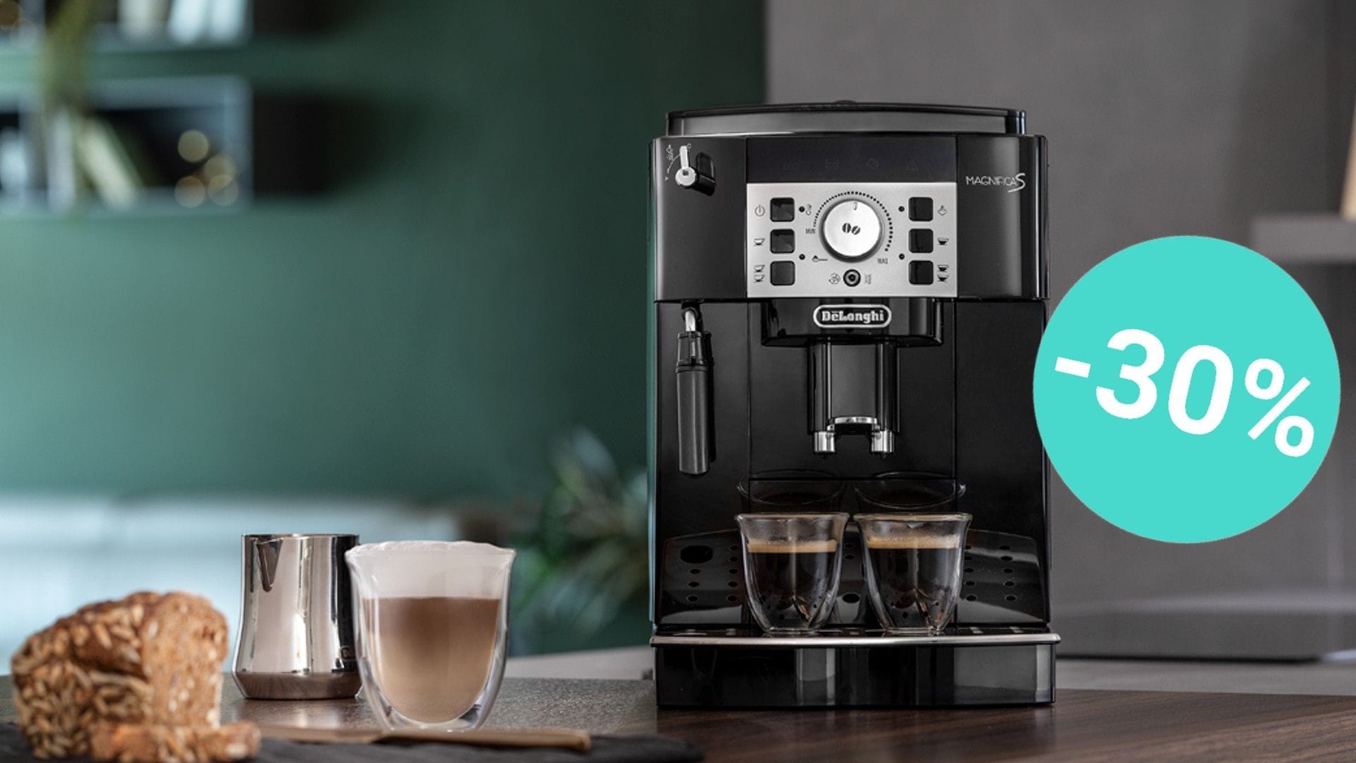 Frischer Kaffee auf Knopfdruck: Den Kaffeevollautomaten von De'Longhi gibt es bei Amazon jetzt für weniger als 270 Euro.