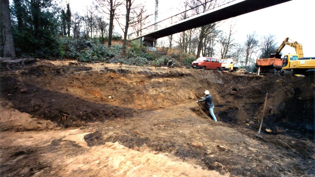 Ausgrabungsstelle aus dem Jahr 2007: Bauarbeiter stießen damals auf die Funde.