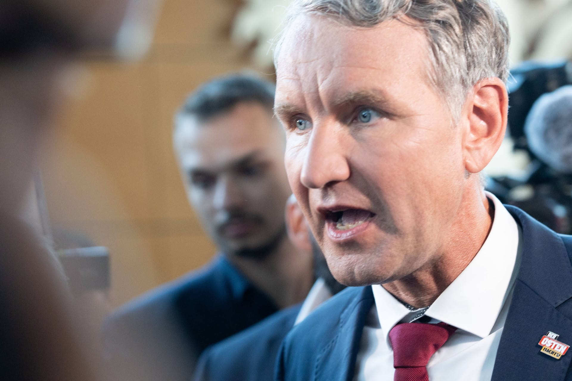 Björn Höcke am Wahlabend im Thüringer Landtag.