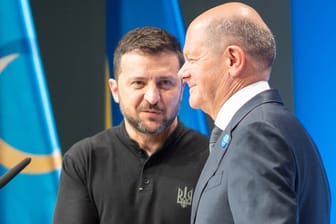 Selenskyj und Scholz bei einem Treffen (Archivfoto): Die beiden wollen an diesem Freitag in Frankfurt zusammenkommen.