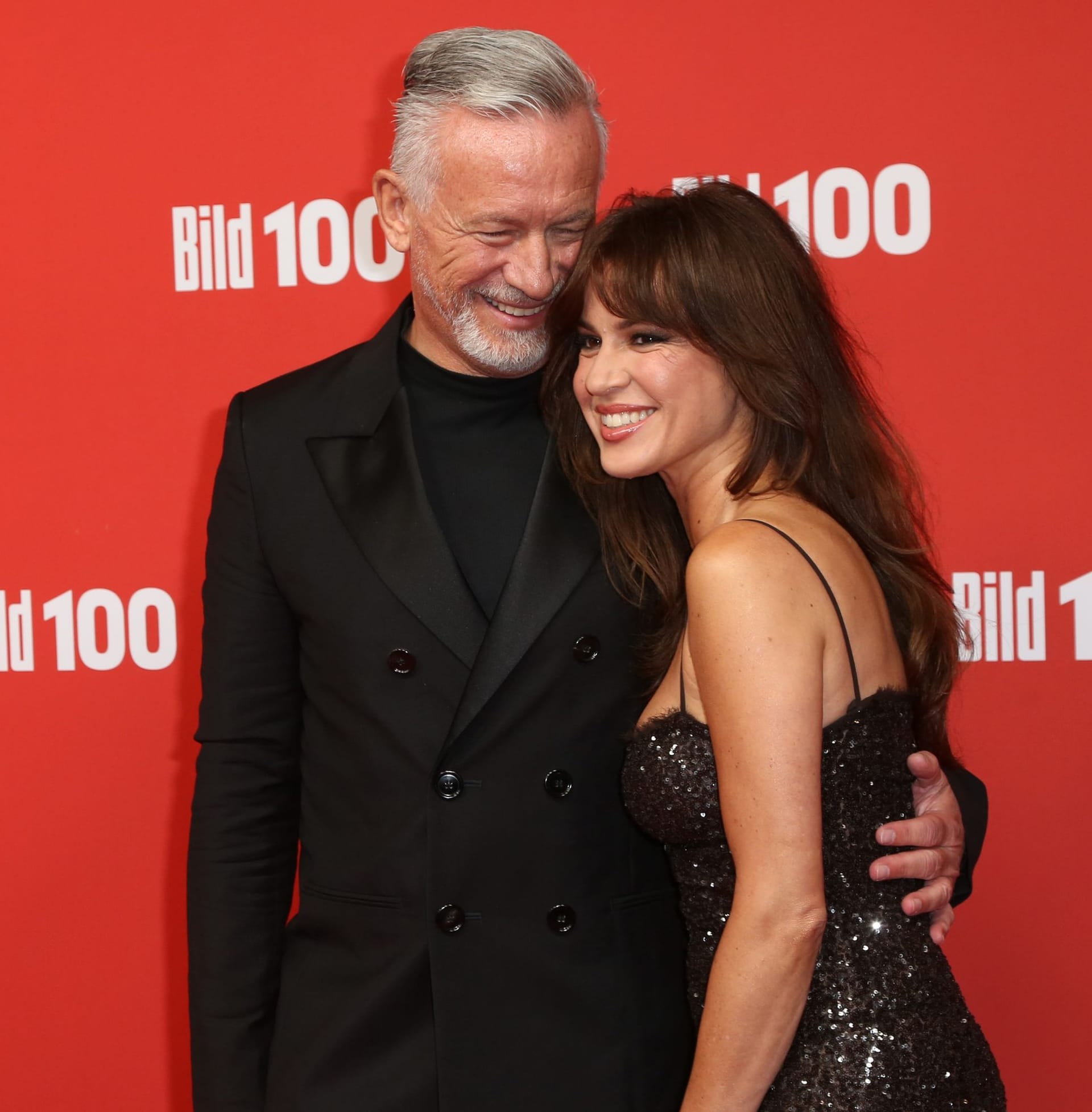 Otto Steiner und Natalia Avelon beim Event "BILD100" in Berlin.