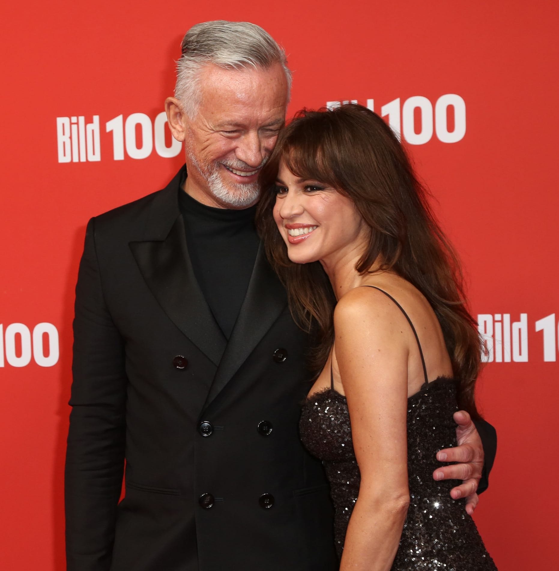 Otto Steiner und Natalia Avelon beim Event "BILD100" in Berlin.