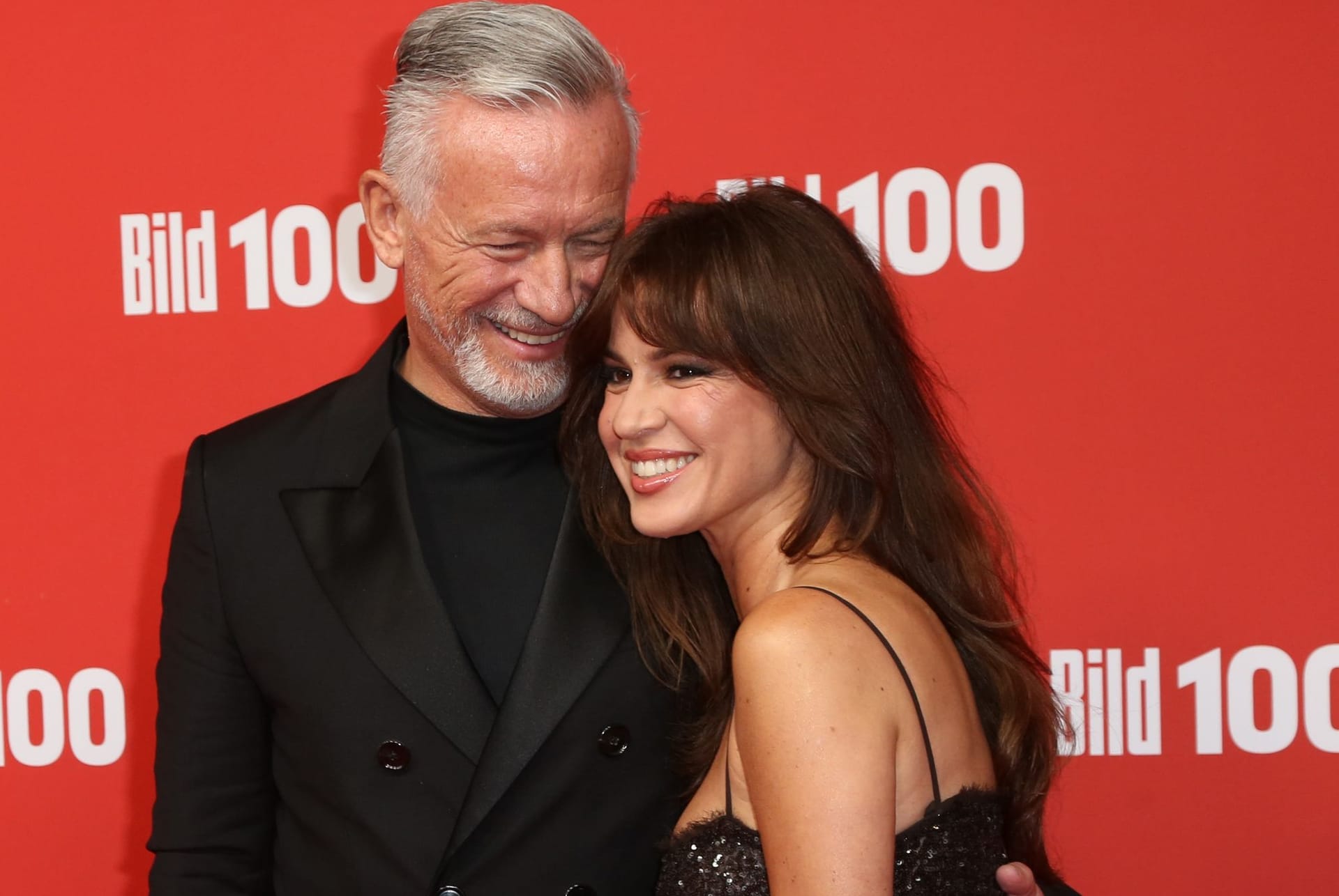 Otto Steiner und Natalia Avelon beim Event "BILD100" in Berlin.