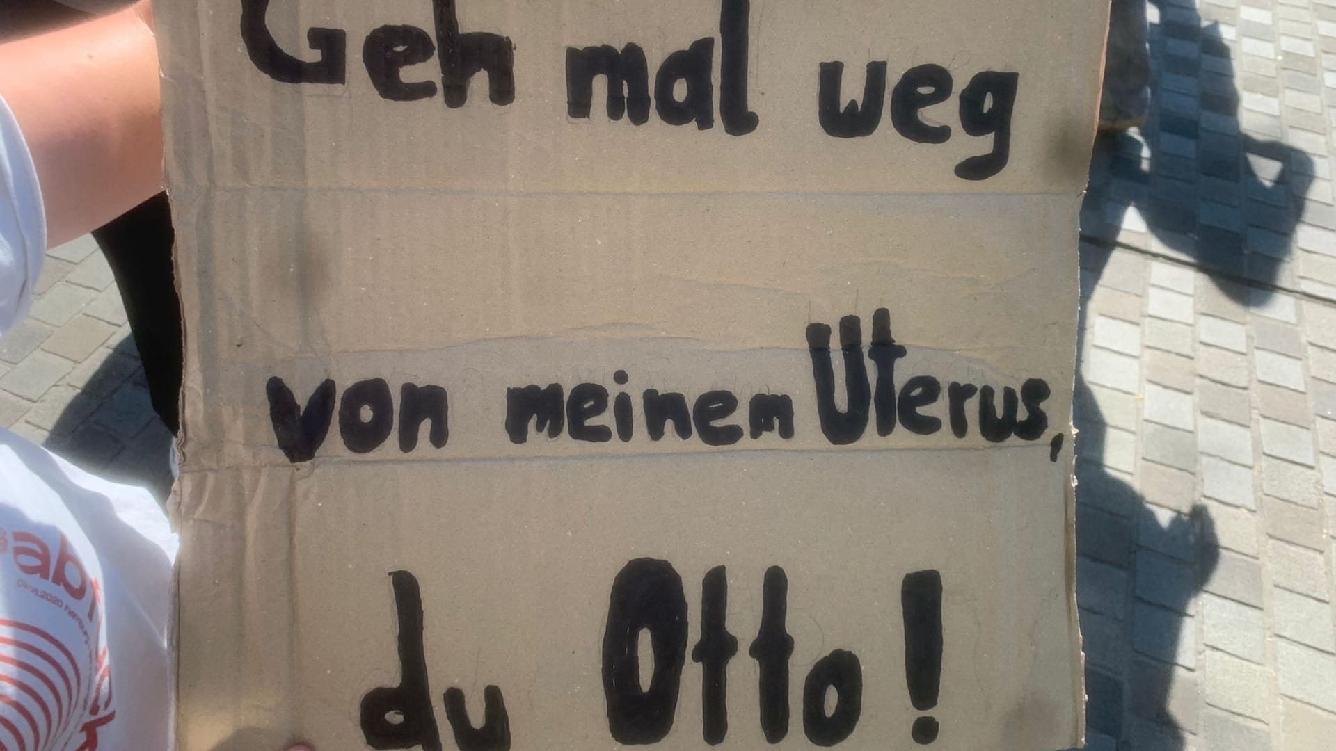 Plakat einer Teilnehmerin.