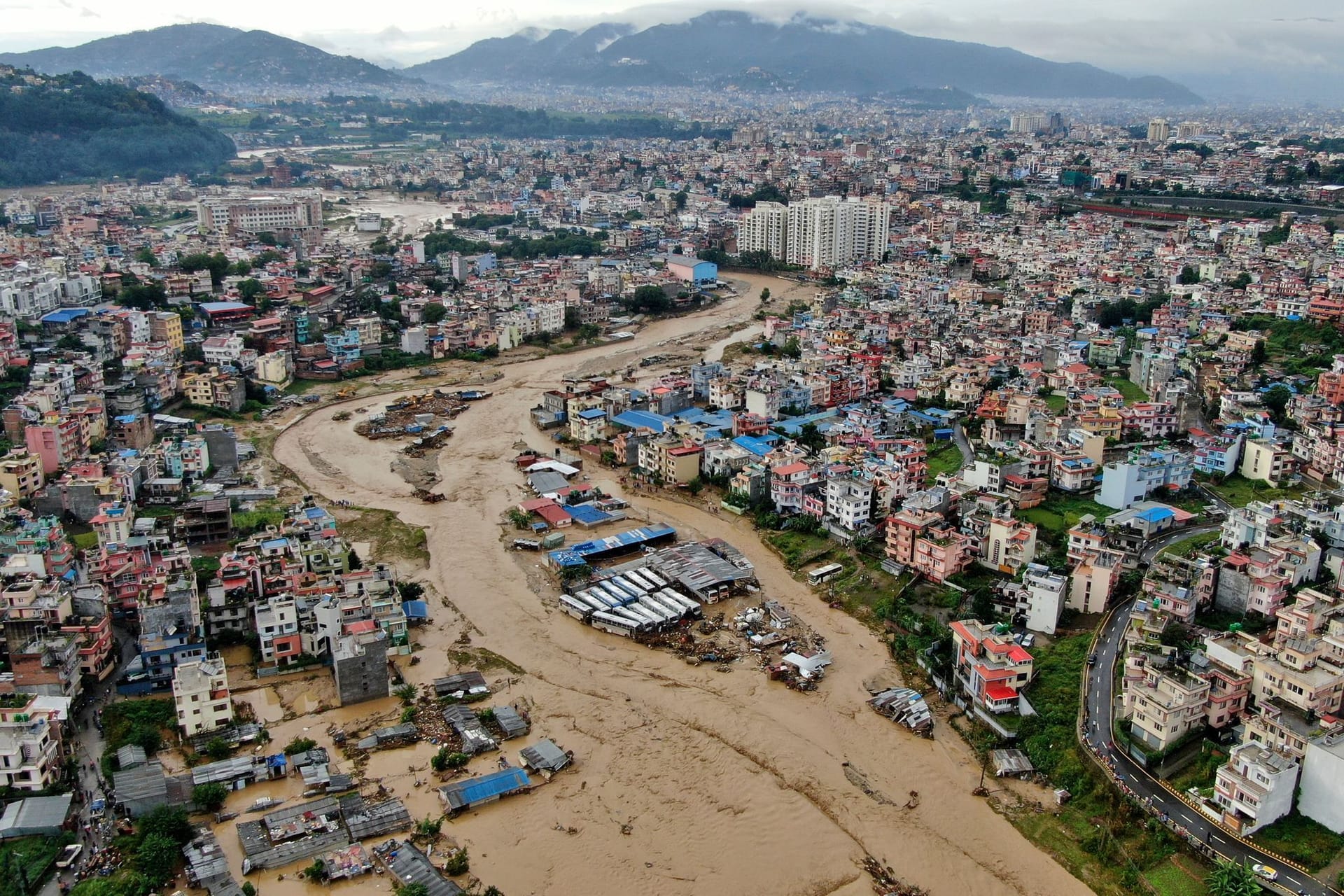 Überschwemmungen in Nepal