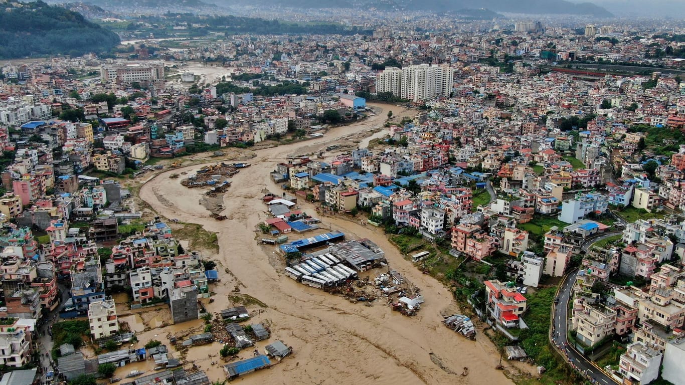 Überschwemmungen in Nepal