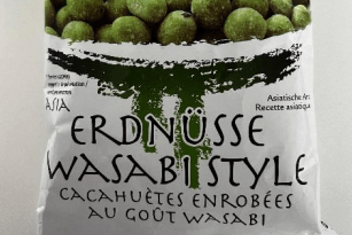 Rückruf von TAO Wasabi Erdnüssen von Menken Orlando: Das Produkt kann für Allergiker gefährlich werden.