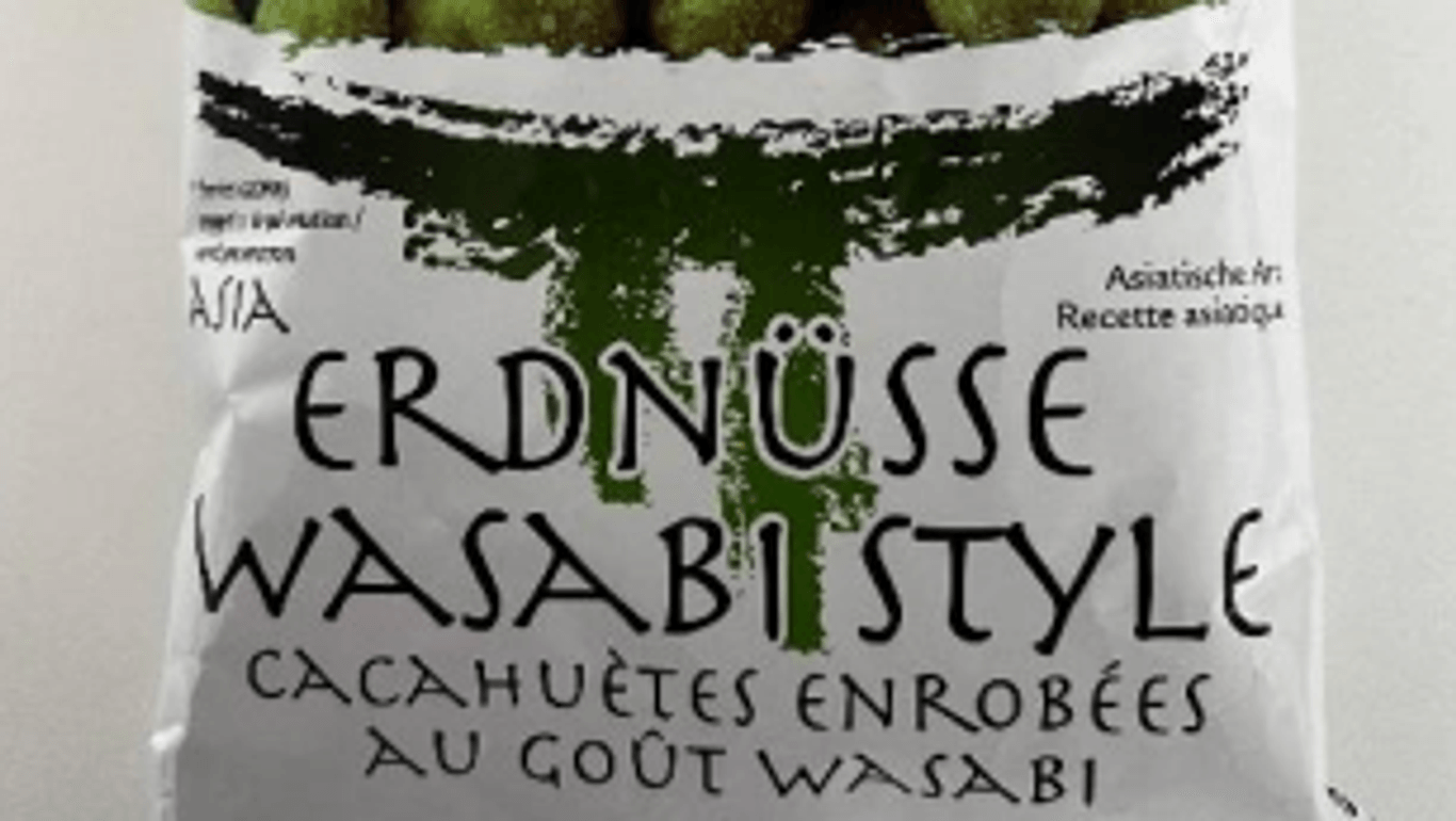 Rückruf von TAO Wasabi Erdnüssen von Menken Orlando: Das Produkt kann für Allergiker gefährlich werden.