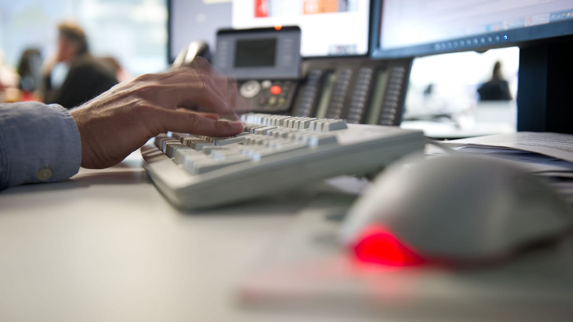 Arbeitsplatz mit Computer